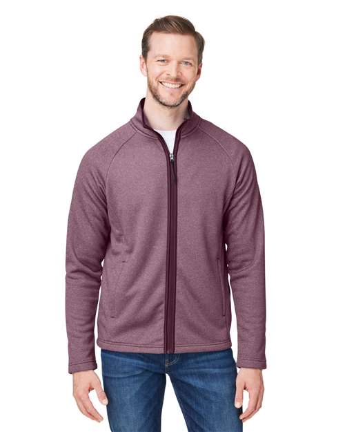 Men's Venture Heathered Stripe Full-Zip Jacket - CORE365 - CE72