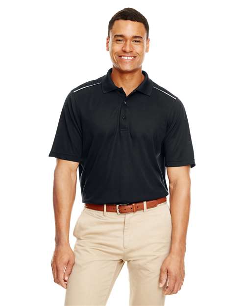 Men's Radiant Performance Piqué Polo with Reflective Piping - CORE365 - 88181R