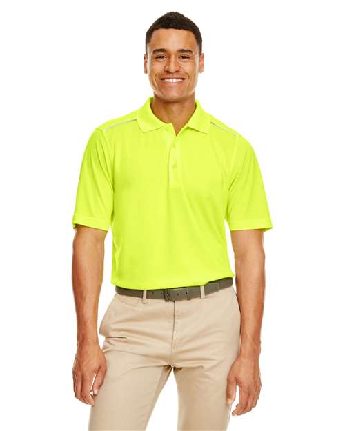 Men's Radiant Performance Piqué Polo with Reflective Piping - CORE365 - 88181R