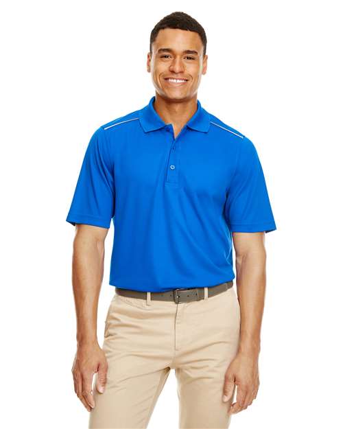 Men's Radiant Performance Piqué Polo with Reflective Piping - CORE365 - 88181R