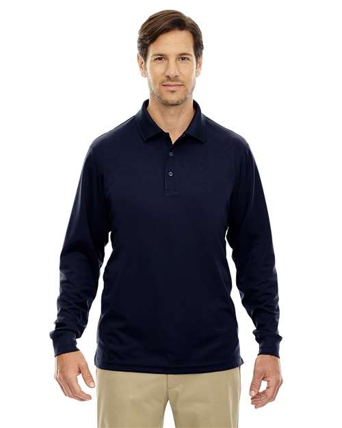 Men's Tall Pinnacle Performance Long Sleeve Piqué Polo - CORE365 - 88192T