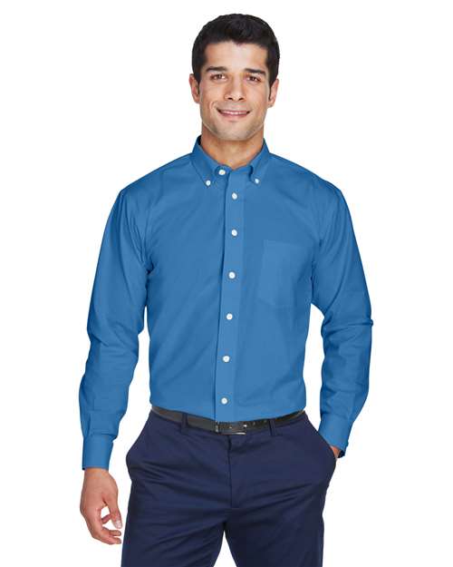 Men's Crown Collection® Oxford Woven Dress Shirt - Devon & Jones - D630