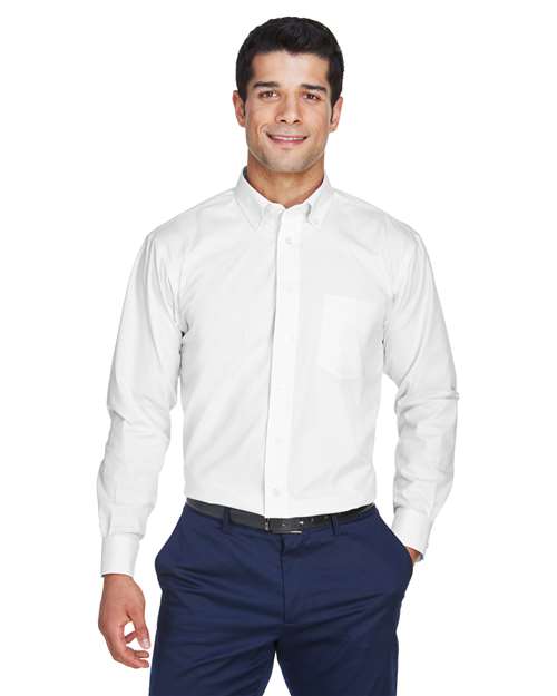 Men's Crown Collection® Oxford Woven Dress Shirt - Devon & Jones - D630