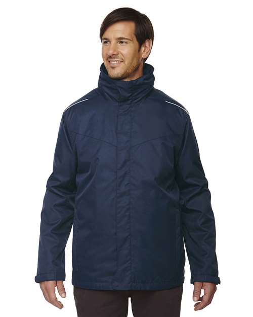 Men's Tall Region 3-in-1 Jacket with Fleece Liner - CORE365 - 88205T