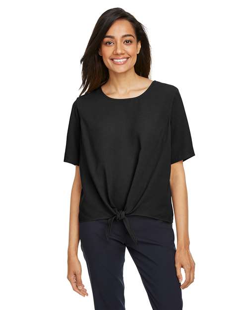 Women's Perfect Fit™ Tie Front Blouse - Devon & Jones - DP617W