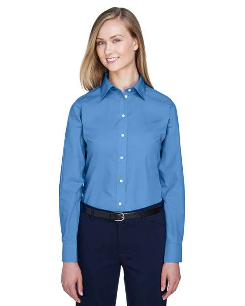 Women's Crown Collection® Broadcloth Woven Dress Shirt - Devon & Jones - D620W