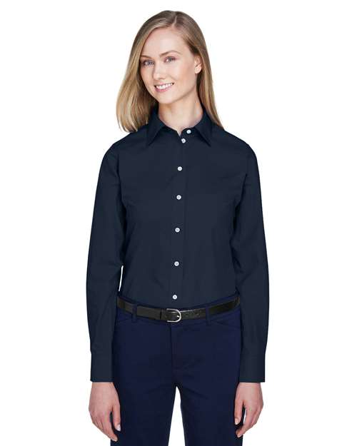 Women's Crown Collection® Broadcloth Woven Dress Shirt - Devon & Jones - D620W