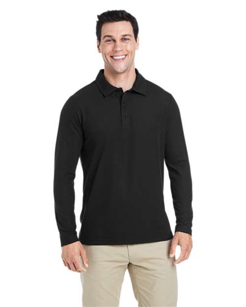 Men's Fusion ChromaSoft™ Long Sleeve Pique Polo - CORE365 - CE112L