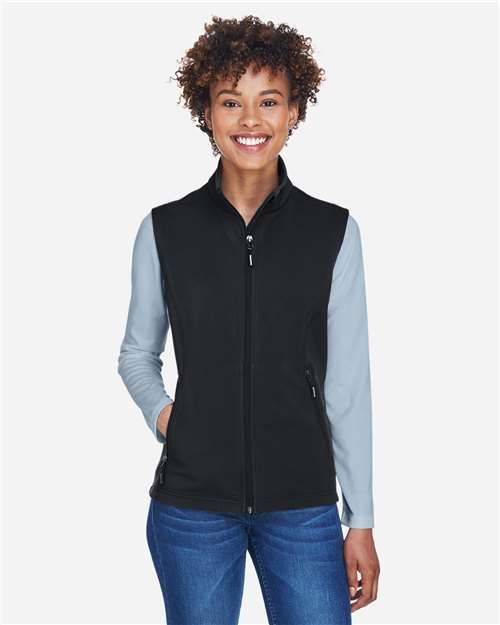 Women's Cruise Two-Layer Fleece Bonded Soft Shell Vest - CORE365 - 13386