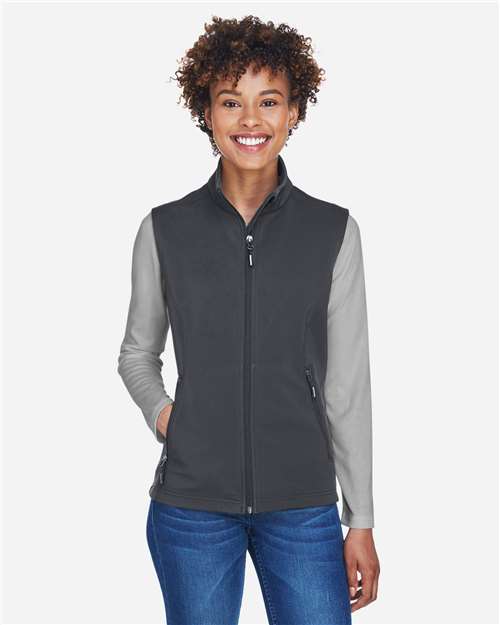 Women's Cruise Two-Layer Fleece Bonded Soft Shell Vest - CORE365 - 13386