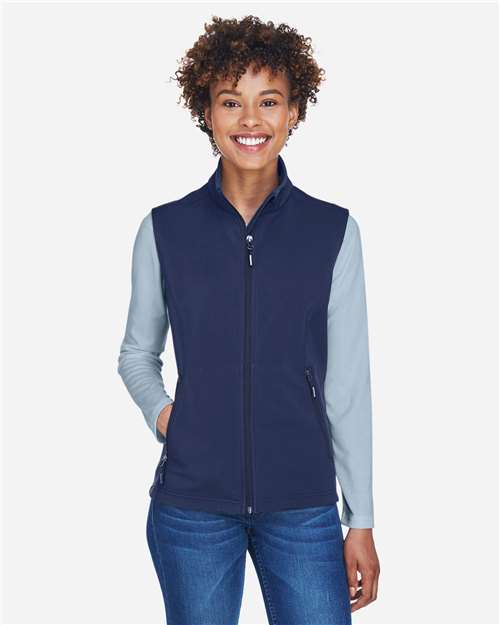 Women's Cruise Two-Layer Fleece Bonded Soft Shell Vest - CORE365 - 13386
