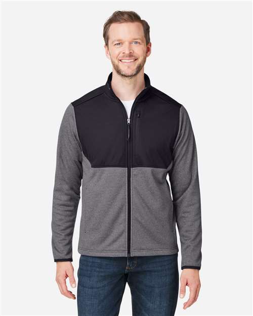 Men's Venture Heathered Stripe Hybrid Jacket - CORE365 - CE74