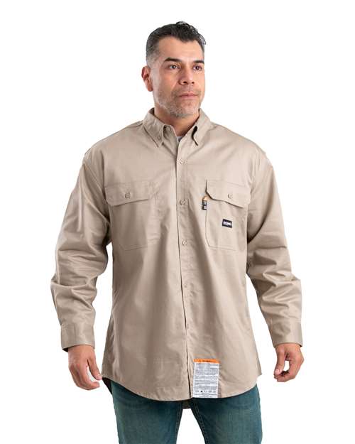 Men's Flame-Resistant Button-Down Work Shirt - Berne Apparel - FRSH10