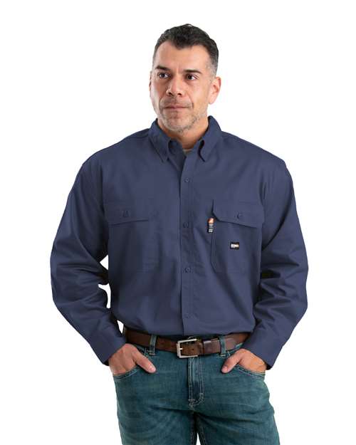 Men's Flame-Resistant Button-Down Work Shirt - Berne Apparel - FRSH10