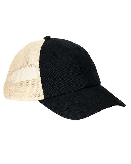 Washed Hemp Soft Mesh Trucker Cap - econscious