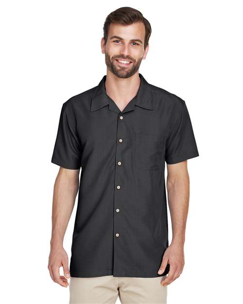 Men's Barbados Textured Camp Shirt - Harriton - M560