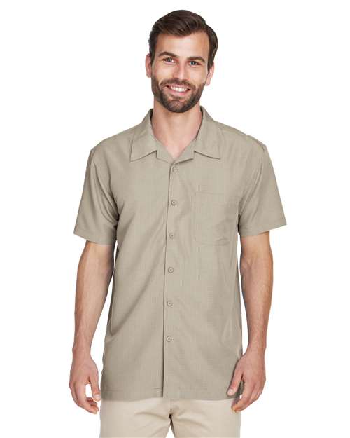 Men's Barbados Textured Camp Shirt - Harriton - M560