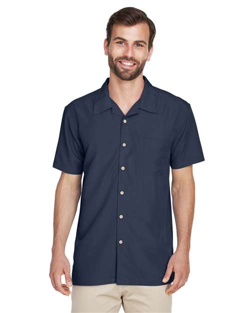 Men's Barbados Textured Camp Shirt - Harriton - M560