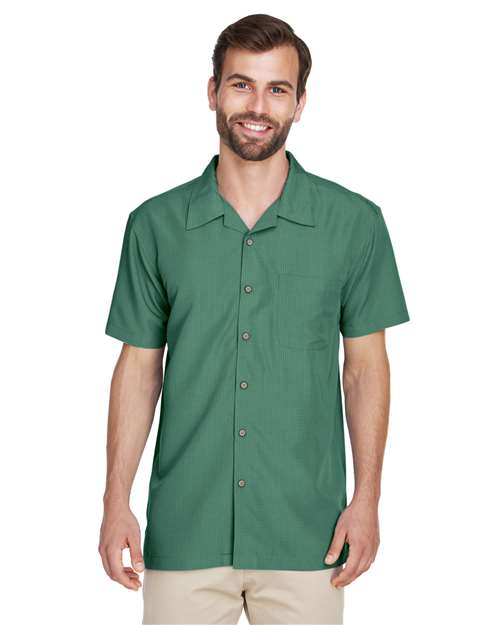 Men's Barbados Textured Camp Shirt - Harriton - M560