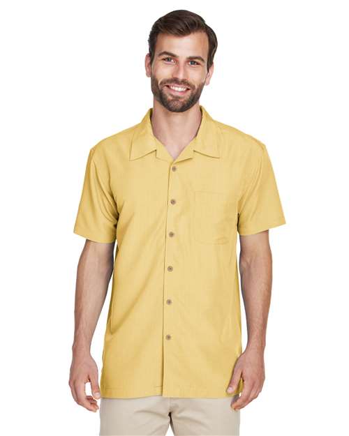 Men's Barbados Textured Camp Shirt - Harriton - M560