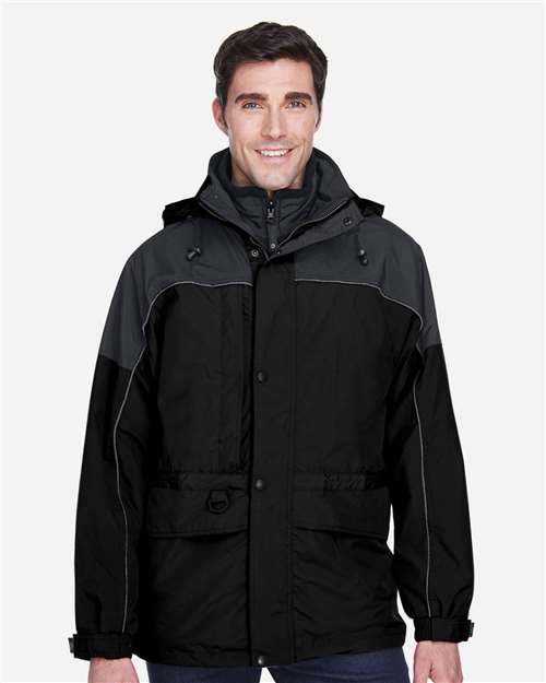 Men's 3-in-1 Two-Tone Parka - North End - 88006