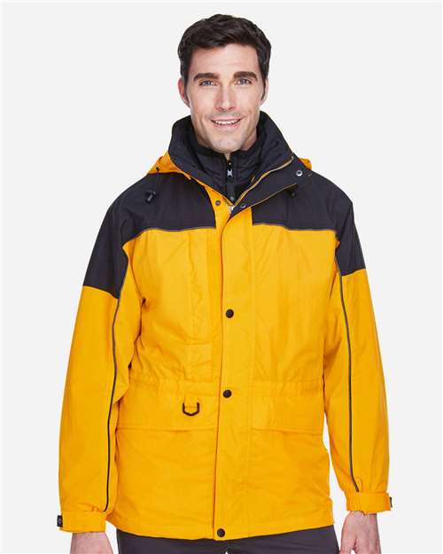 Men's 3-in-1 Two-Tone Parka - North End - 88006