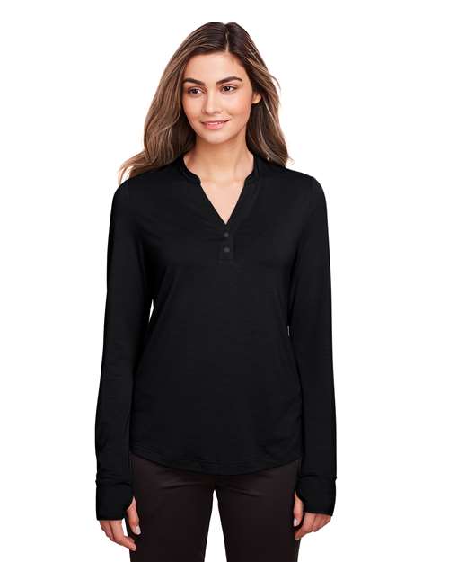 Women's JAQ Stretch Performance V-Neck Snap Pullover - North End - NE400W
