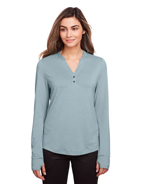 Women's JAQ Stretch Performance V-Neck Snap Pullover - North End - NE400W
