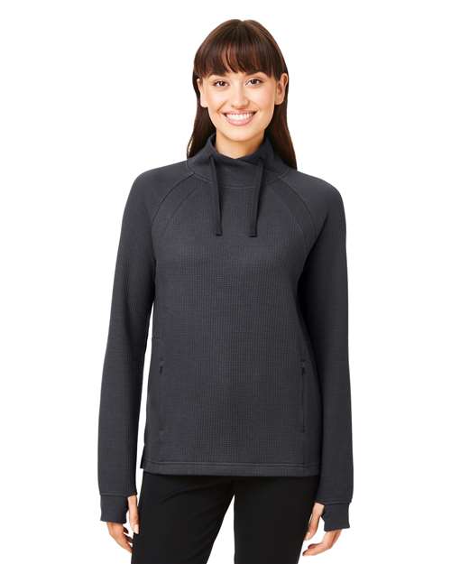 Women's Rhythm Waffle Cross-Neck Pullover - North End - NE200W