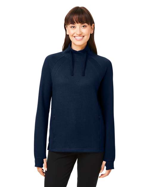 Women's Rhythm Waffle Cross-Neck Pullover - North End - NE200W