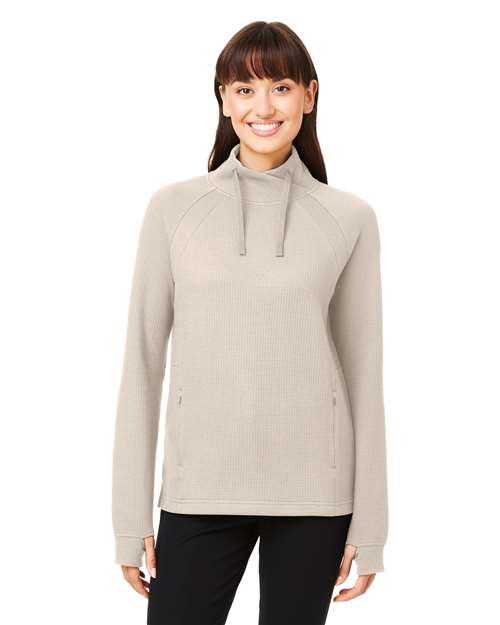 Women's Rhythm Waffle Cross-Neck Pullover - North End - NE200W