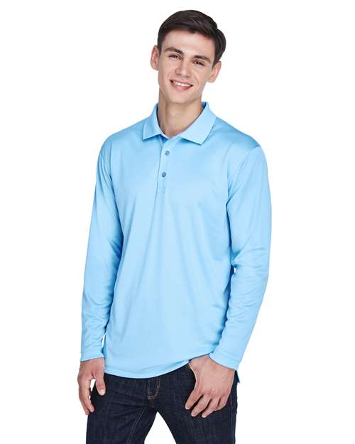Men's Cool & Dry Sport Long Sleeve Polo – 8405LS - UltraClub