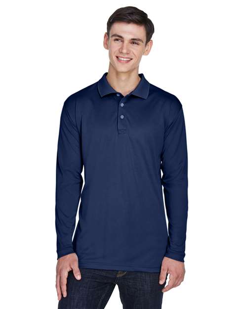 Men's Cool & Dry Sport Long Sleeve Polo – 8405LS - UltraClub