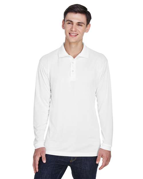 Men's Cool & Dry Sport Long Sleeve Polo – 8405LS - UltraClub