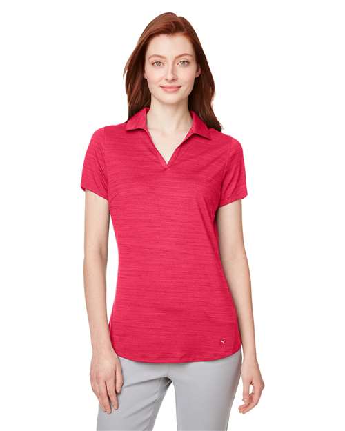 Women's Cloudspun Free V-neck Polo - Puma Golf - 597695