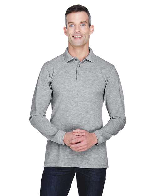 Men's Easy Blend™ Long Sleeve Polo - Harriton – M265L