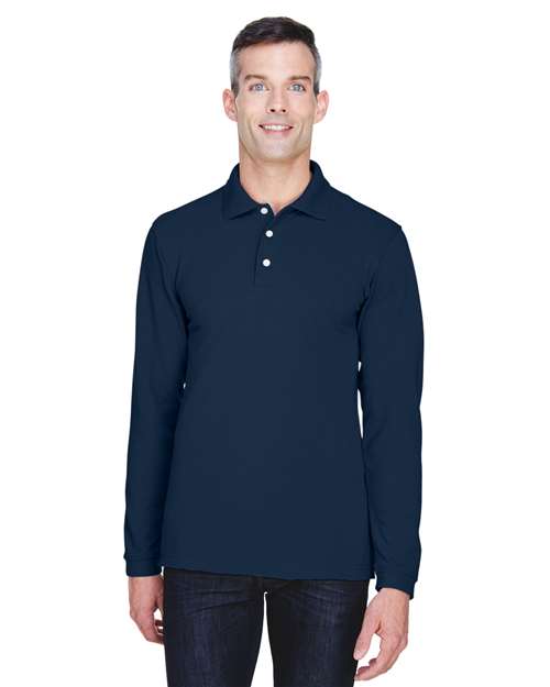 Men's Easy Blend™ Long Sleeve Polo - Harriton – M265L