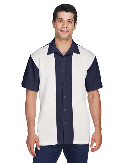 Men's Two-Tone Camp Shirt - Harriton - M575