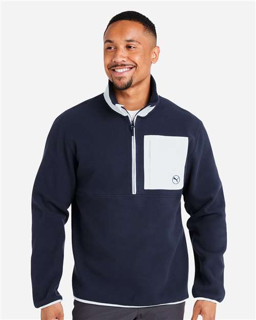 Men's Fleece Quarter-Zip Pullover - Puma Golf - 628407