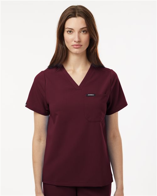 Women's Rhena Essential 1-Pocket Scrub V-Neck Top - Jaanuu - W10001
