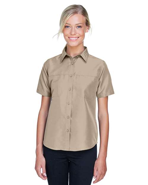 Women's Key West Short Sleeve Performance Staff Shirt - Harriton - M580W