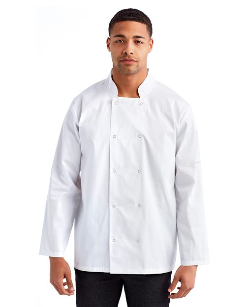 Unisex Ten Studded Front Chef Coat - Artisan Collection by Reprime - RP665