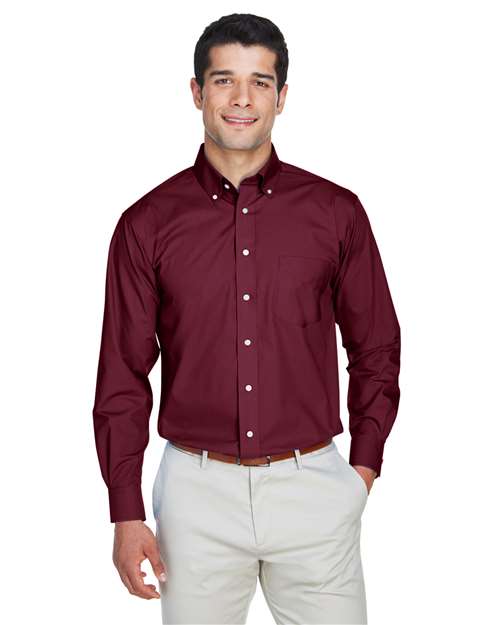 Men's Crown Collection® Broadcloth Woven Dress Shirt - Devon & Jones - D620