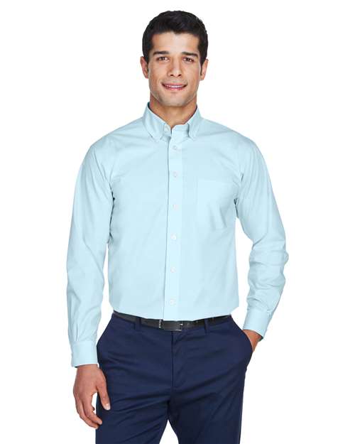 Men's Crown Collection® Broadcloth Woven Dress Shirt - Devon & Jones - D620