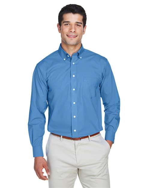 Men's Crown Collection® Broadcloth Woven Dress Shirt - Devon & Jones - D620