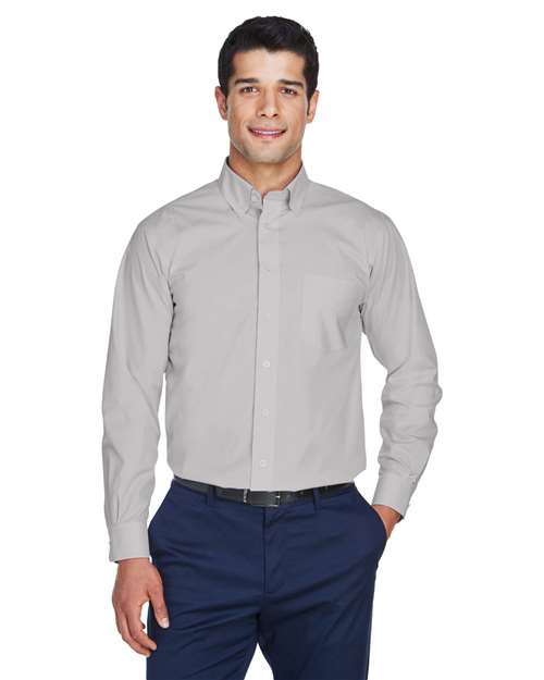 Men's Crown Collection® Broadcloth Woven Dress Shirt - Devon & Jones - D620