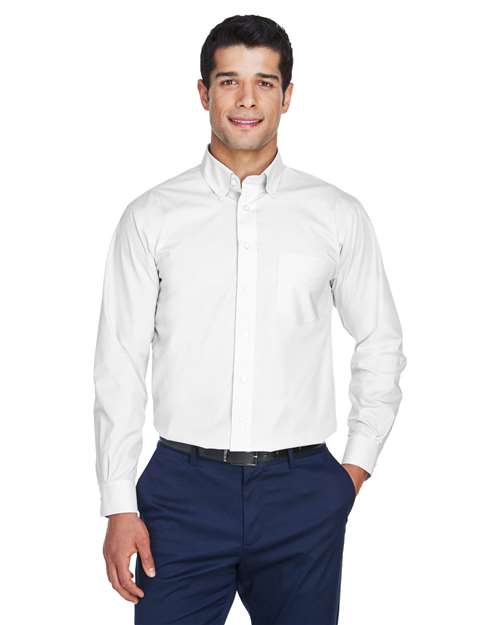 Men's Crown Collection® Broadcloth Woven Dress Shirt - Devon & Jones - D620