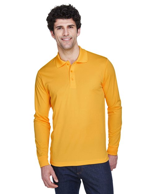 Men's Pinnacle Performance Long Sleeve Piqué Polo - CORE365 - 88192
