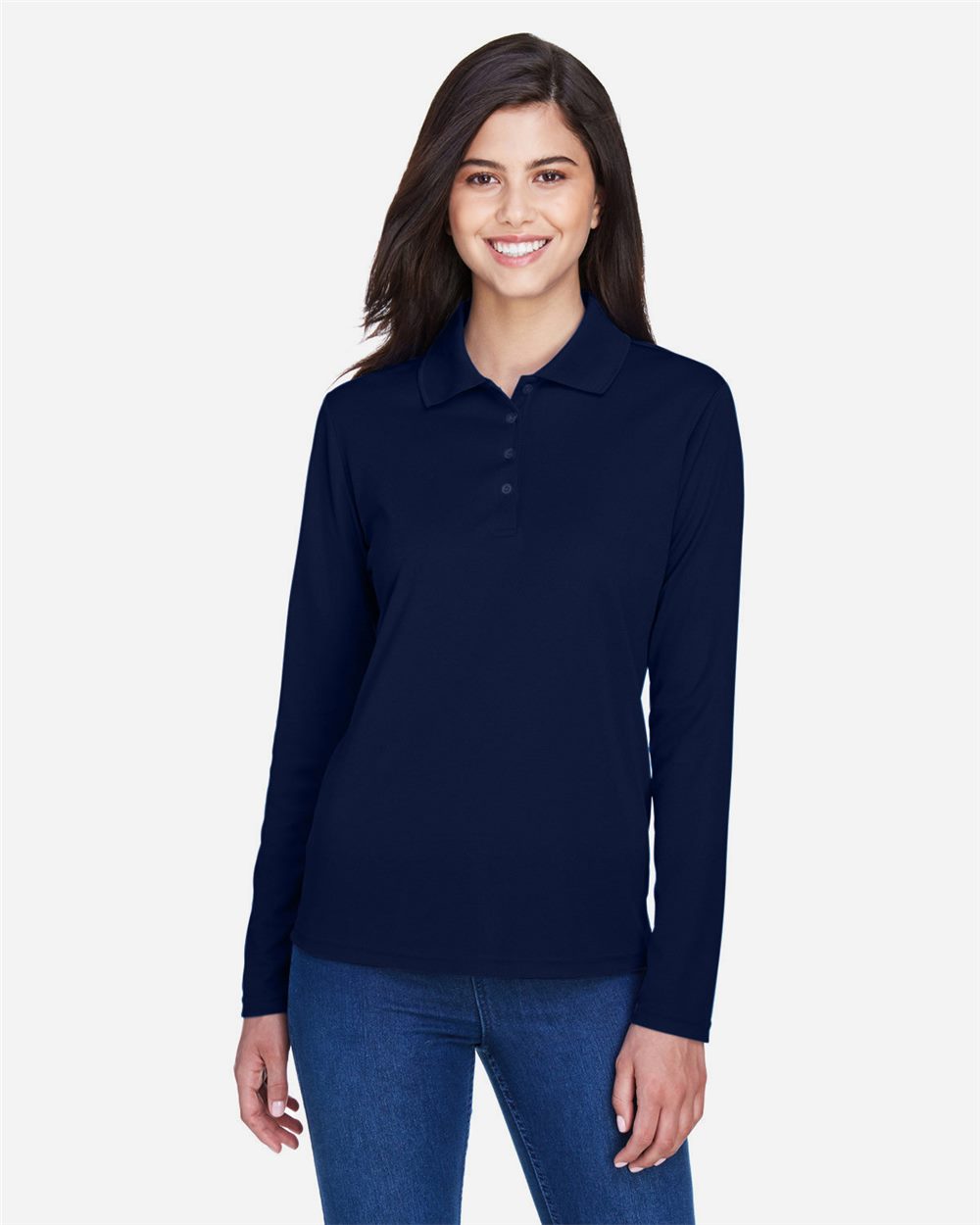 Women's Pinnacle Performance Long Sleeve Piqué Polo - CORE365 - 78192