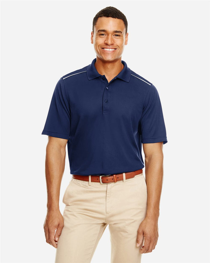 Men's Radiant Performance Piqué Polo with Reflective Piping - CORE365 - 88181R